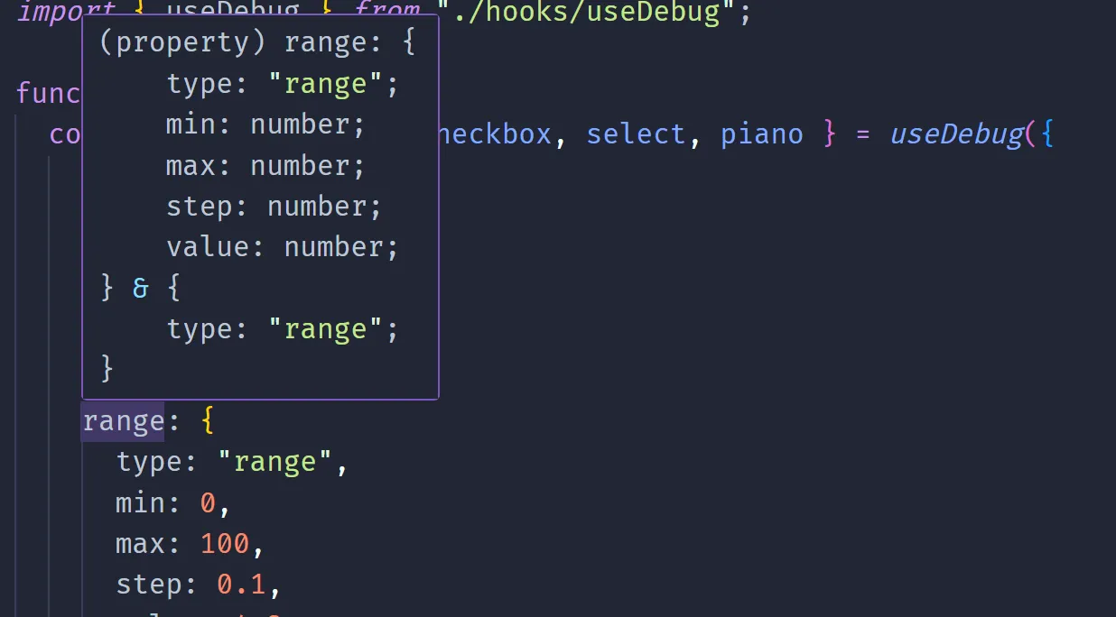 Autocomplete for the actual debug “config”
