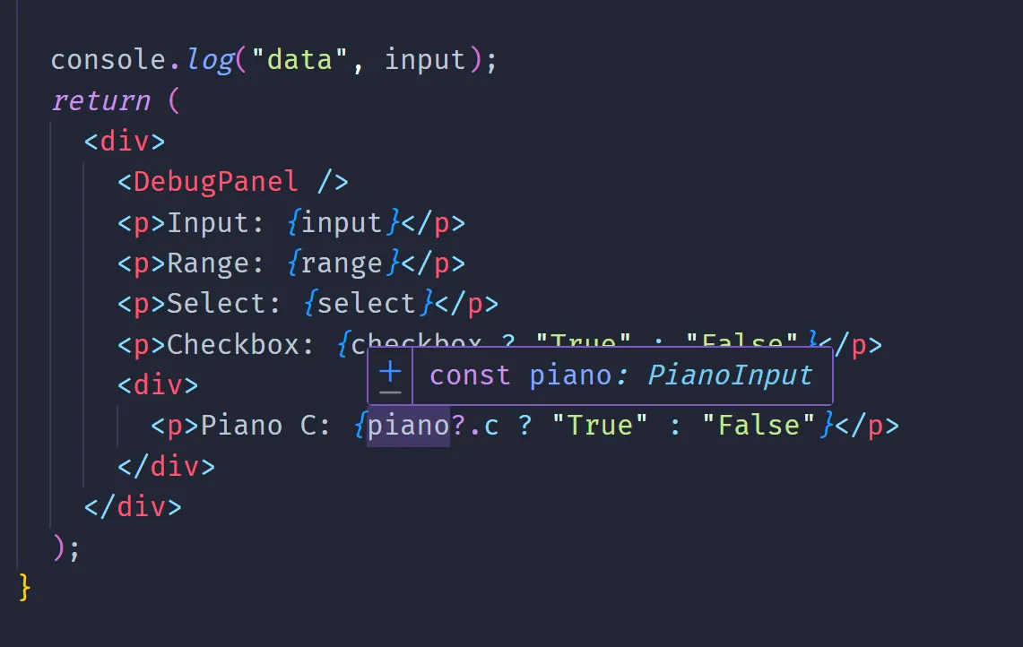 Another return type example for piano