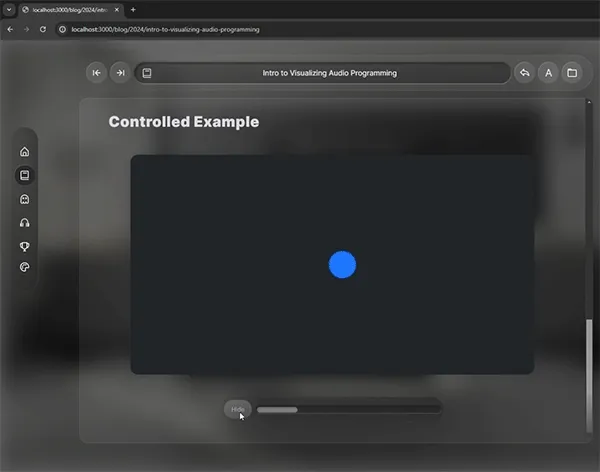 Animation showing the drawing hiding but button not changing