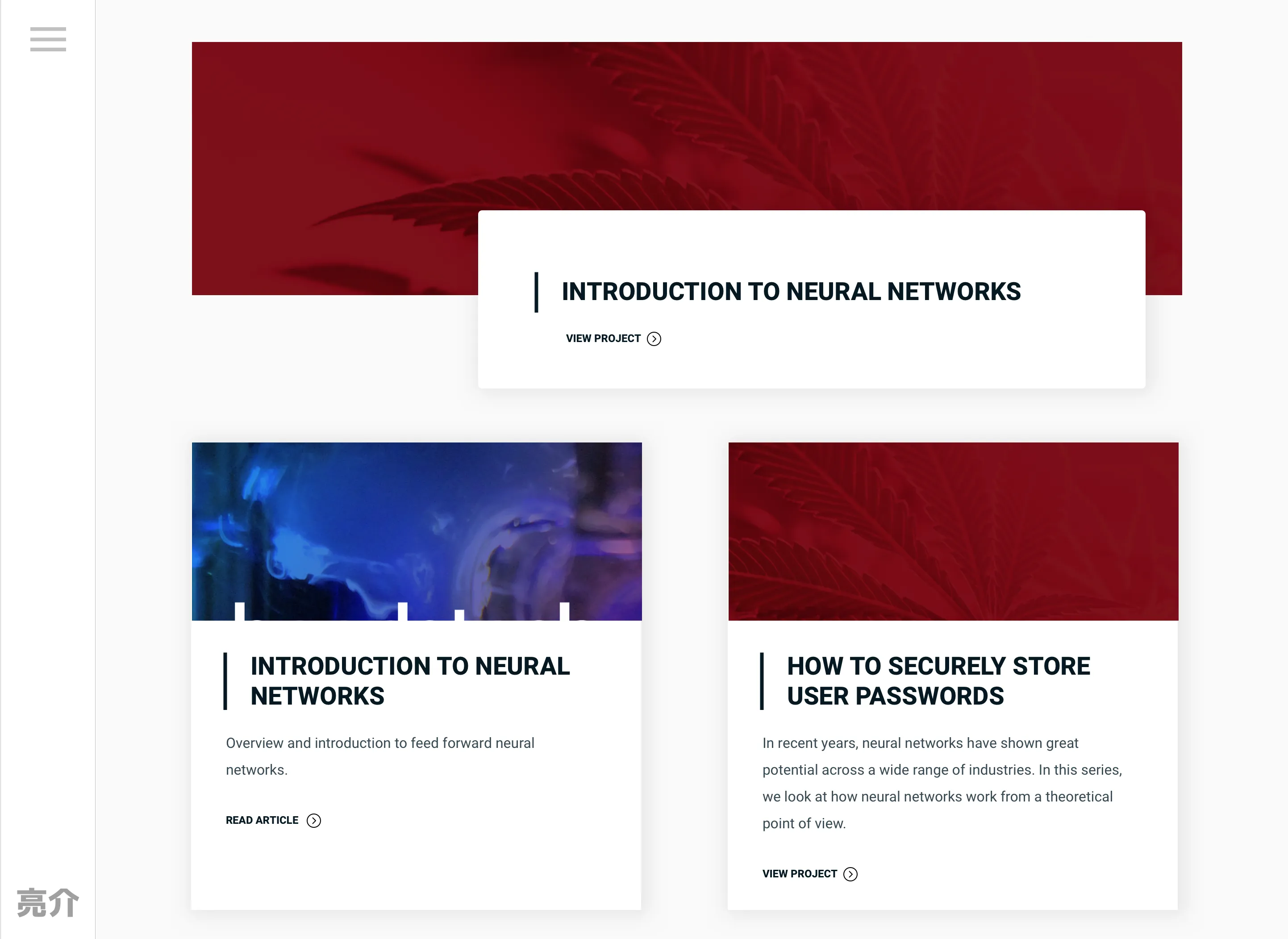 Ryosuke blog mockup in Sketch