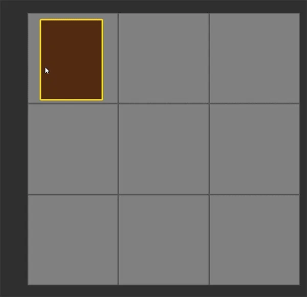 The card flipping animation when a card is played