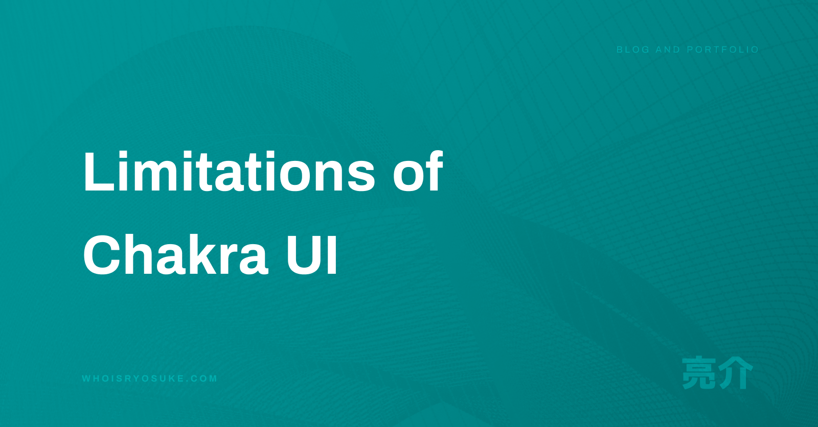Chakra ui. Chakra ui