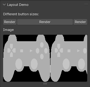 A gamepad png rendered inside the UI panel. This is before CLIP was applied on the texture.