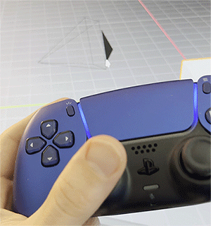 Example of using a gamepad to control the Blender camera